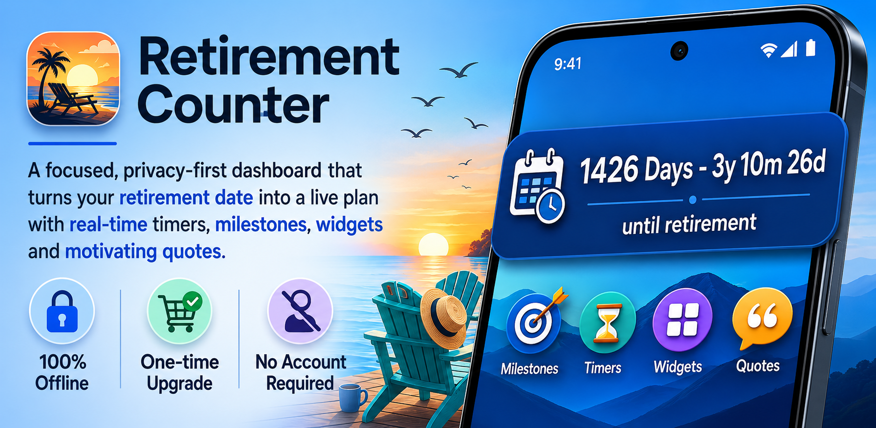Retirement Counter feature graphic